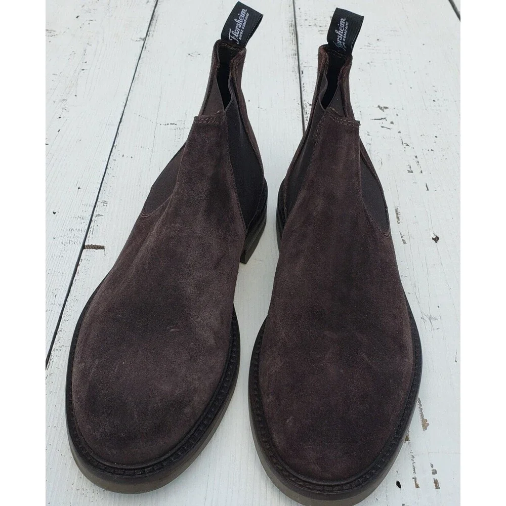 Florsheim Shoe Company Suede Boot Shoes Men's Size 8 Leather Brown NEW - Picture 2 of 4